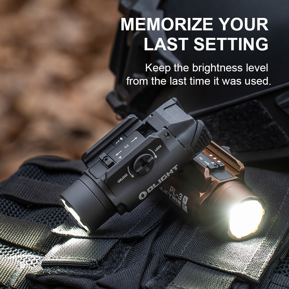 Odin PL-3R Valkyrie Rechargeable Rail Mounted Tactical Light - Tan