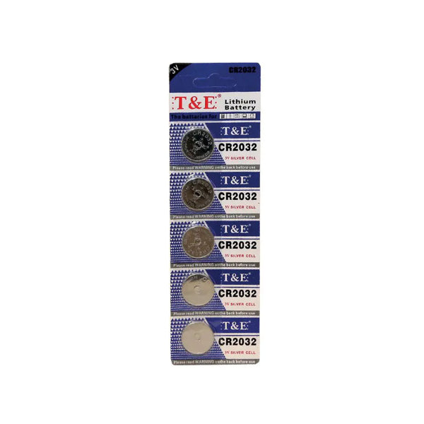 T-E CR2032 3V Lithium Battery 5PC