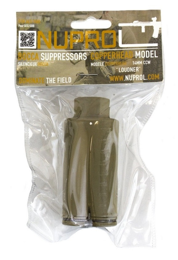 Nuprol Copperhead Flash Hider / Amplifier - Tan
