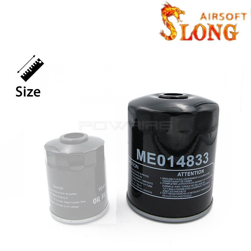 SLONG AIRSOFT "BIG" Silencer Oil Filter Style D - Black